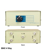Kentek BNC Manual Data Switch 4 Way Rotary Dail Type Coaxial Display CCT... - £41.80 GBP
