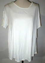 NWT New Designer Natori Top Blouse L White Womens Feathers Element Shirt... - £61.74 GBP