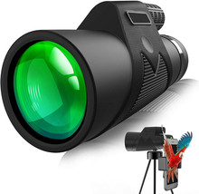 Monocular Telescope 12X42 Powerful Monocular with Smart Phone Adapter,High Power - $32.89