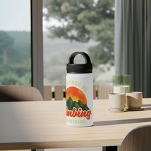 Stainless Steel Water Bottle with Handle Lid - Adventure Buddy - £30.20 GBP+