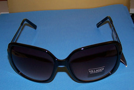 Claiborne - VILLAGER Sunglasses - BLACK FRAMES/GRAY EARPIECES/PINK 100% ... - £19.58 GBP