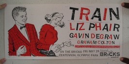 Liz Phair Gavin Degraw May 28th Train Signed &amp; Numbered Screen Print Pos... - $53.78