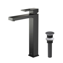 COMBO: Cubic Lavatory Single Faucet KBF1003MB + Pop-up Drain/Waste KPW10... - £166.82 GBP