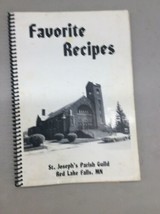 Vintage CookBook Spiral St. Joseph’s Parish Guild Red Lake Falls MN Recipes - £31.49 GBP