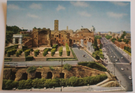 Via dei Fori Imperiali Rome Vintage Postcard - £4.62 GBP