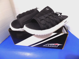 NEW AVIA Women Slide Sandal Black Size  11  Slippers Flip Flops AA50143WB - £19.54 GBP