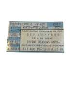 DEF LEPPARD EUROPE HYSTERIA TOUR 8/19/88 IRVINE MEADOWS AMPH CONCERT TIC... - £17.26 GBP