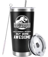 20 OZ Tumbler Says &quot;GRANDPASAURUS  LIKE A NORMAL GRANDPA, BUT MORE AWESO... - $43.56 CAD