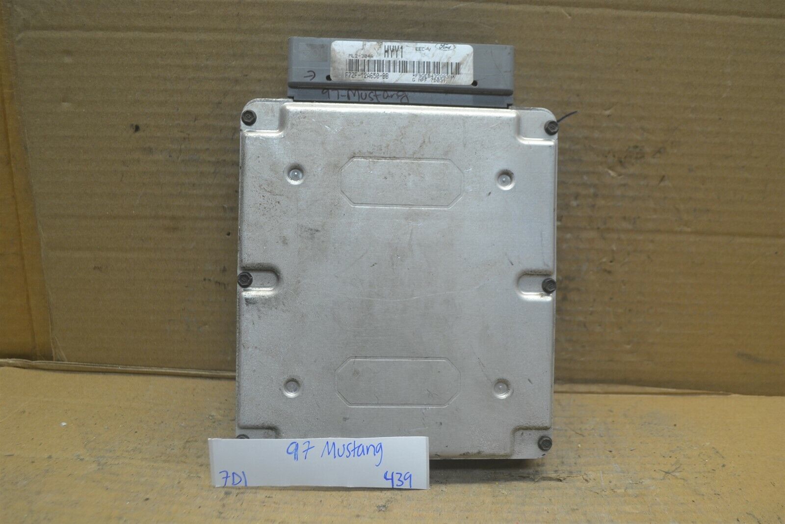 1997 Ford Mustang 3.8L MT Engine Control Unit ECU F7ZF12A650BB Module 439-7d1 - $19.99