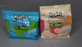 Lot of 2 Fluffy Sand Slime 1lb each 3 Slime Molds Included Per Pack Tan ... - $9.89