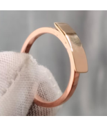 Solid Pure Copper Minimalist Healing Ring, Handmade, Unisex, Rectangle Ring - $302.55 MXN+