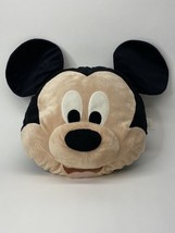 Disney Store Mickie Mouse Head Plush Pillow Face Large Stuffed - $11.58