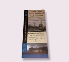 Great Lakes Naval Memorial &amp; Museum Pamphlet Brochure 1990’s - £3.44 GBP