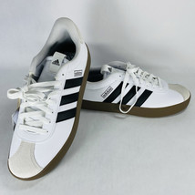 New! Adidas Mens 11.5 VL Court 3.0 Shoes White Black Gum Skateboarding I... - $59.99