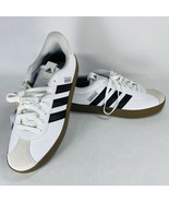 New! Adidas Mens 11.5 VL Court 3.0 Shoes White Black Gum Skateboarding I... - $59.99