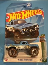 2023 Hot WheelS J Case &#39;70 Dodge Power Wagon Blue Mud Studs #2/5 New Moc! - £6.14 GBP