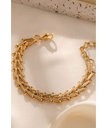 Gold Link Chain Minimalist Bracelet - $29.26 CAD