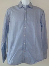 Italia Size Medium IW-3070DL Blue Cotton New Mens Button Down Shirt - £53.73 GBP