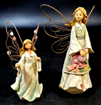 Set of 2 Angel Accents Roman Figurines, 8&quot; and 6 1/2&quot; - £19.34 GBP