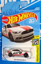 Hot Wheels 2018 Speed Graphics Series #222 &#39;15 Ford Mustang GT White BORLA - $5.00