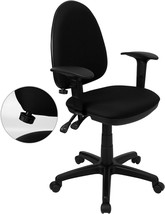 Black Mid-Back Task Chair WL-A654MG-BK-A-GG - £118.94 GBP