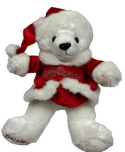 Radio City Rockettes Christmas Spectacular 10&quot; Plush Bear Santa Hat - £10.82 GBP