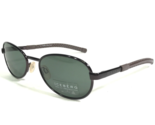 Iceberg Sunglasses IG 85153 744 Brown Round Oval Frames with Green Lenses - $55.97