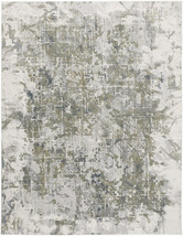 2&#39; X 3&#39; Green Gray And Ivory Abstract Distressed Stain Resistant Area Rug - $1,510.87 MXN
