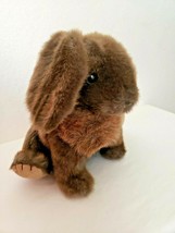 1985 GUND Tippett Bunny Plush Stuffed Animal Brown Tan 3460 Blue Eyes - £18.47 GBP