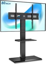 Fitueyes Floor Tv Stand With Swivel Mount For 50-80 Inch Large, Tt208001Mb. - $151.10