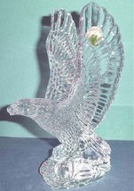 Waterford Fred Curtis Designer Eagle Sculpture 8&quot;H Crystal Made in Ireland New - £273.71 GBP