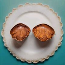 Vintage Monkey Pod Wood Bowl set Hand Crafted - $19.79