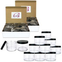 12Pcs 4Oz/120G/120Ml High Quality Acrylic Leak Proof Container Jars W/Bl... - £38.75 GBP