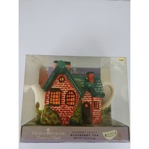 THOMAS KINKADE 2005 Red Brick Cottage Teapot Removable Chimney - $9.89