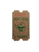 Pac-Man Amusement Arcade Game Prize Redemption Ticket Vintage Retro Boardwalk - £5.61 GBP