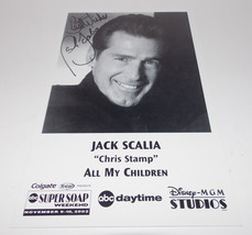 Jack Scalia Autograph Reprint Photo 9x6 All My Children 2002 Dallas Remi... - £8.08 GBP