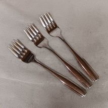 Oneida Fremont Salad Forks 3 Stainless Steel 6.75&quot; - £15.14 GBP