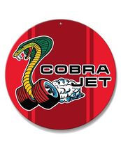 Ford Mustang Cobra Jet Car Vehicle Logo Poster Metal Round Sign 8x8in Vi... - €21,47 EUR