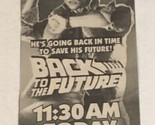 Back To The Future Tv Guide Print Ad Michael J Fox Christopher Lloyd TPA18 - £4.71 GBP