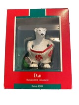 Hallmark Ornament 1989 Dad Polar Bear Christmas NOS - £10.81 GBP