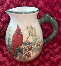 Vintage Cardinal Ceramic Pitcher Hand Painted By Pacific Rim Co. Has Crazing - £16.43 GBP