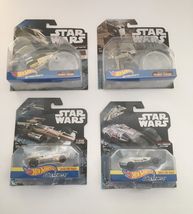 Mattel HOT WHEELS STAR WARS CARSHIPS STARSHIPS (Lot Of 4)  X Wing Rogue ... - $38.43