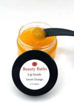 Sweet Orange Lip Scrub handmade exfoliating sugar scrub gift for her Nat... - $8.04