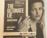 The Ultimate Lie Vintage Tv Ad Advertisement Kristin Davis Blair Brown TV1 - $5.93