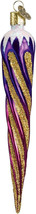 Old World Christmas Purple Shimmering Icicle Glass Christmas Ornament 34005-PURP - £7.89 GBP