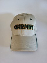 Garmin GPS Software Strapback Cap Hat Visage Embroidered Title Tan Green - £13.21 GBP