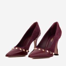 The Bella Vita Studded Burgundy Leather Pump Women Shoe image 2