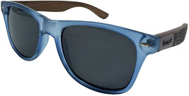 Wood Polarized Sunglasses For Women Men With Wooden Case Transparent Blue, Grey - £32.04 GBP