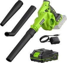 Leaf Blower Cordless With Battery And Charger, 20V Electric Leaf Blower ... - $48.99