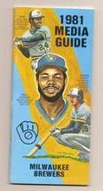 1981 Milwaukee Brewers Media Guide MLB Baseball - £18.99 GBP
